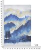 Quadro montagne e alberi riflessi blu 80x120  40486 - foto 5