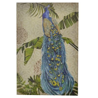 Quadro 60x90cm con pavone glitterato  38062