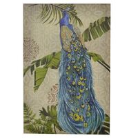 Quadro 60x90cm con pavone glitterato  38062