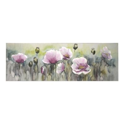 Quadro di fiori lilla in un campo 150x50  39242