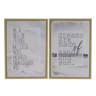 Quadri con scritte 50x70 set da 2  37950