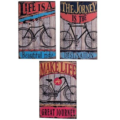 Set 3 quadretti biciclette 30x40  37503