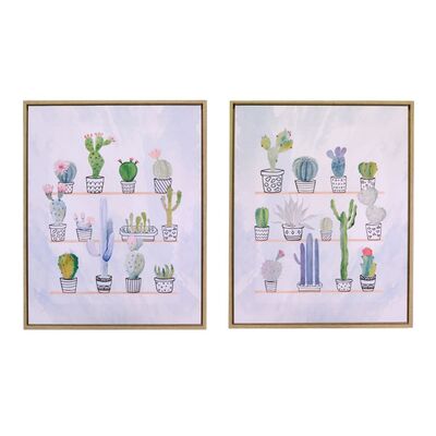 Quadretti stampa cactus 40x50 con cornice 37932 COLORI E LUCI