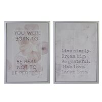 Set 2 quadri moderni stampa scritte 50x70  37949