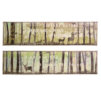 Set 2 quadri foresta 120x30cm  37942