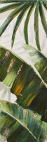 Quadro verticale 30x90 piante di palma foglie verdi B 41032 COLORI E LUCI