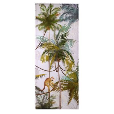 Quadro con rigogliose palme verdi e scimmia 55x135cm 38370 COLORI E LUCI