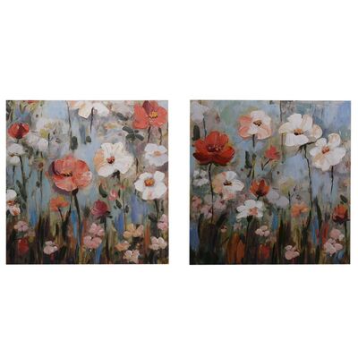 Set 2 quadri 50x50 campo di fiori  37294