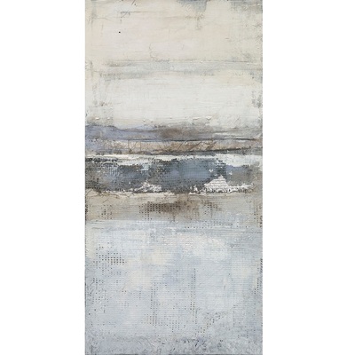 Quadro materico sfumature astratte azzurre dettagli in rilievo 60x120 41048 COLORI E LUCI