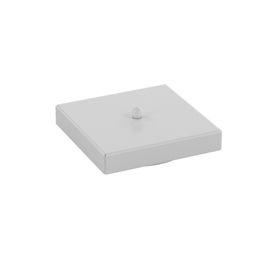 Rosone quadrato bianco 14x14cm 6 uscite laterali + 1 centrale  44287