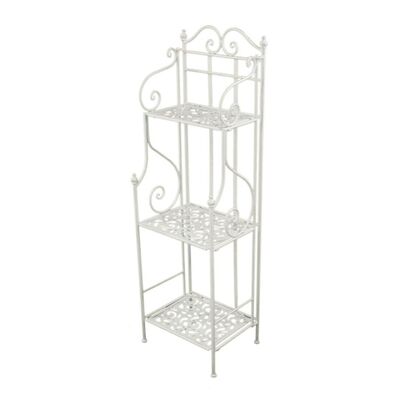 Scaffale 3 piani avorio stretto 35X29 alto118cm 37712 COLORI E LUCI