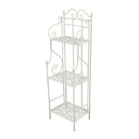 Scaffale 3 piani avorio stretto 35X29 alto118cm 37712 COLORI E LUCI