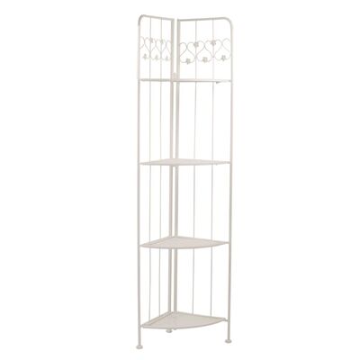 Scaffale ad angolo avorio 4 piani 36x34 alto 157  37463