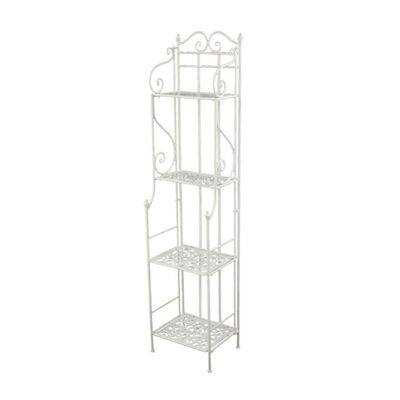 Scaffale 4 piani stretto avorio 35x30 alto 155cm 37713 COLORI E LUCI