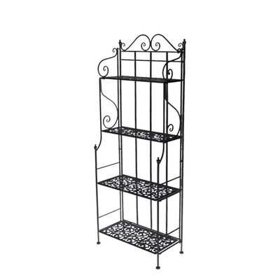 Scaffale metallo nero largo 59x29 alto 158  37913