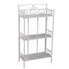 Particolare Scaffale bianco avorio 3 ripiani new largo 47cm