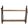 Particolare di Scaffale in legno naturale con 2 piani alto 125cm  39009