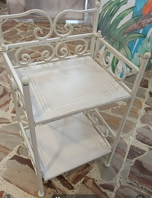 Scaffale mignon piccolissimo in metallo adatto anche su mobili alto 48cm 39953 COLORI E LUCI