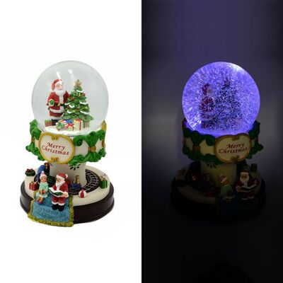 Addobbo Natalizio da appoggiare con sfera di vetro e neve 38503 NATALE LUCI E COLORI
