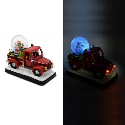 Furgoncino rosso con sfera di neve 38498 NATALE LUCI E COLORI