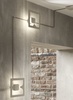 Particolare di Applique pi&ugrave; plafoniera decentrate modulari cornici quadrate luminose  44320