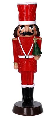 Soldatino rosso con albero di Natale alto 25,5cm  39596