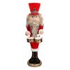 Immagine aggiuntiva di Soldatino statuetta con tamburello e divisa rossa alto 61cm  39023