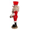 Particolare di Soldatino statuetta con tamburello e divisa rossa alto 61cm  39023