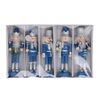 Particolare di Set 5 soldatini Schiaccianoci blu per albero o da appoggio  39019