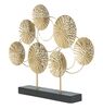 Ulteriore dettaglio di Decorazione moderna per tavolo o madia cerchi oro  40266