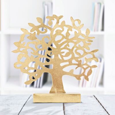 Decorazione albero gold 31cm in metallo dorato  40270