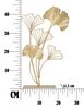 Foglie ginkgo soprammobile zen scultura ispirata alla natura 26x11,5x44,5  43139 - foto 5