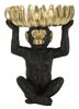 Statuetta scimmia svuota tasche con casco di banane 23x31,5  41759