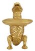 Particolare di Decorazione dorata coccodrillo con svuota tasche 23x15x26,5  41762