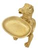 Decorazione dorata coccodrillo con svuota tasche 23x15x26,5  41762 - foto 4