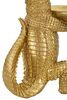 Decorazione dorata coccodrillo con svuota tasche 23x15x26,5  41762 - foto 7