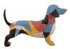 Particolare di Cane bassotto puzzle vivace decorazione moderna soprammobile 32,5x9,7x20,5  42916