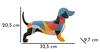 Cane bassotto puzzle vivace decorazione moderna soprammobile 32,5x9,7x20,5  42916 - foto 8