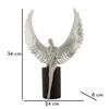 Decorazione da appoggio angelo seduto brilli argento 24x8x34  42911 - foto 5