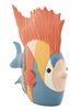 Particolare di Coloratissimo pesce decoro puzzle soprammobile 28x8x25  42917