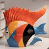 Coloratissimo pesce decoro puzzle soprammobile 28x8x25  42917