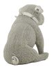 Particolare di Soprammobile soggiorno piccolo cagnolino brilli argento 17x11x14  42907