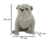 Soprammobile soggiorno piccolo cagnolino brilli argento 17x11x14  42907 - foto 5