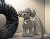 Decorazione moderna da appoggiare piccolo cane barboncino 15x9,5x15 42909 COLORI E LUCI - foto 4