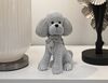 Piccola decorazione cane barboncino seduto brilli argento 14,5x10x19  42908 - foto 4