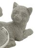 Soprammobile gatto con cucciolo brilli argento 19x9x13  42900 - foto 4