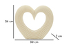 Soprammobile decorativo cuore moderno mood romantico 30x7x26 42912 COLORI E LUCI - foto 6