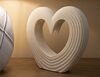Soprammobile decorativo cuore moderno mood romantico 30x7x26 42912 COLORI E LUCI