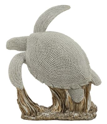 Decorazione marina tartaruga brilli argentati 19x10,5x22 idea regalo  42906