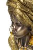Ulteriore dettaglio di Statua etnica viso di donna africana con turbante mod. D 15x12x28  41766